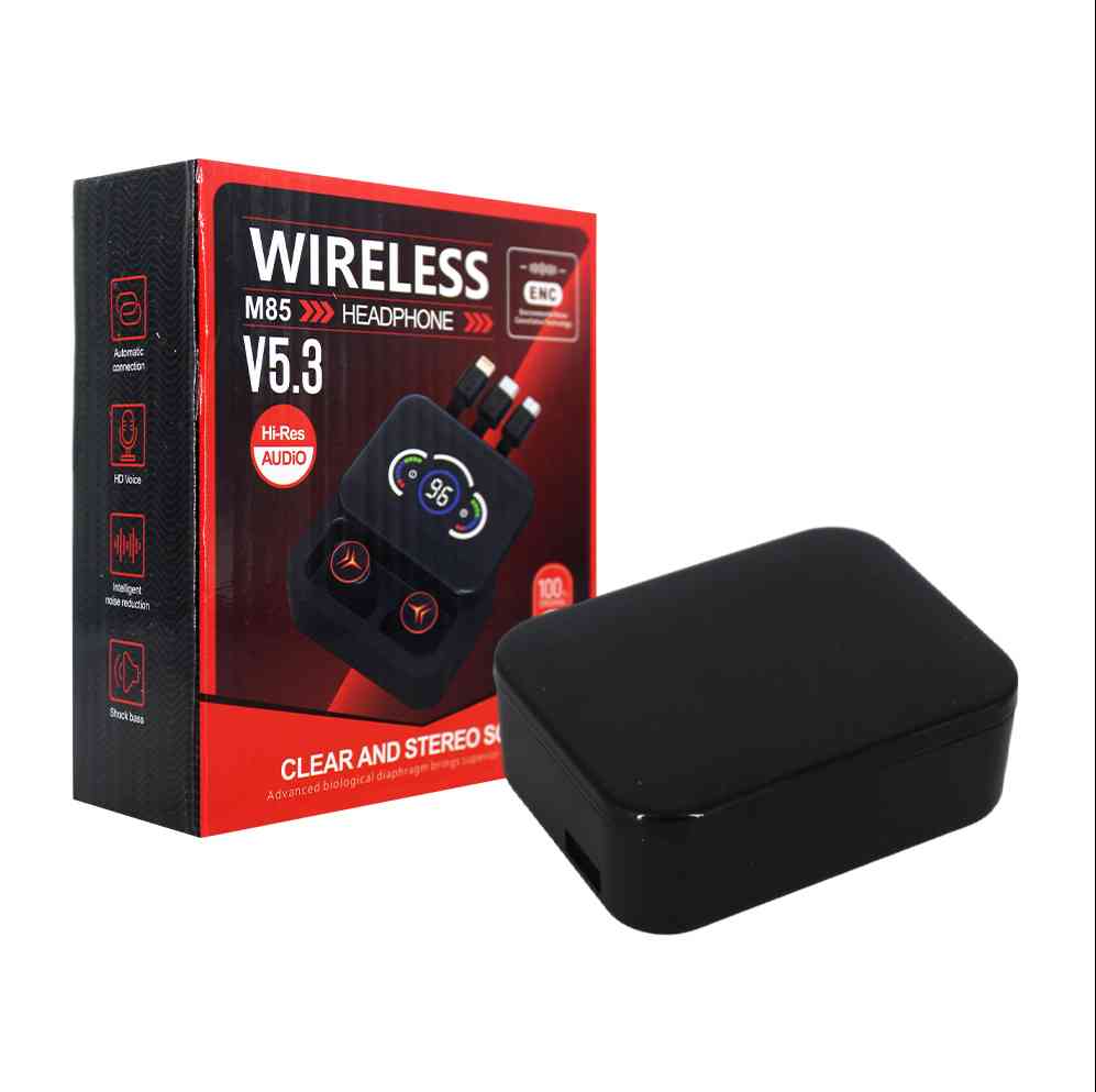 M85 Wireless Earbuds With PowerBank